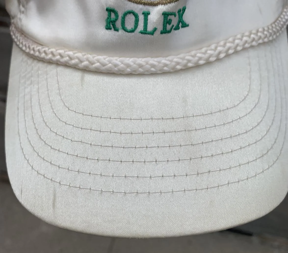 Vintage Rolex Satin Off White / Green Zipperback — RootsBK